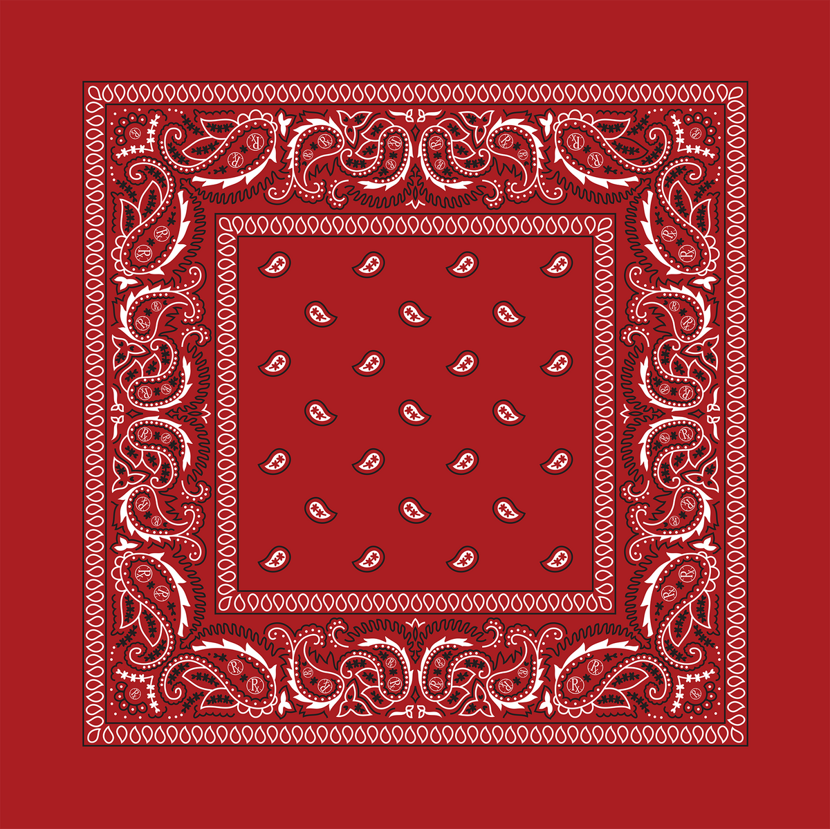 Rx Paisley Bandana - Red – Pie-Rx Clothing